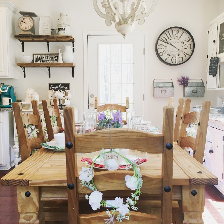 The kitchen nook when it was a dining room.