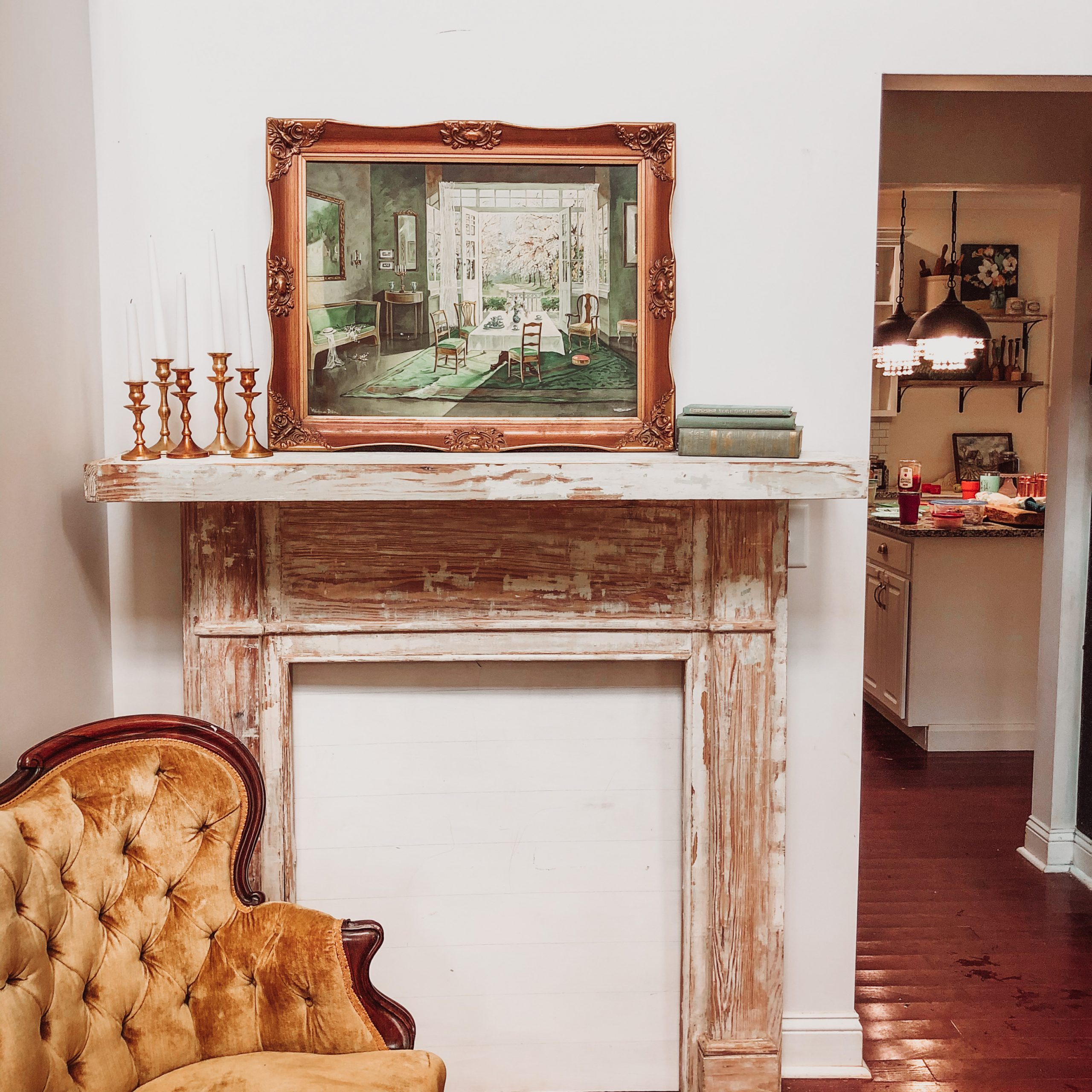 decorating a mantel
