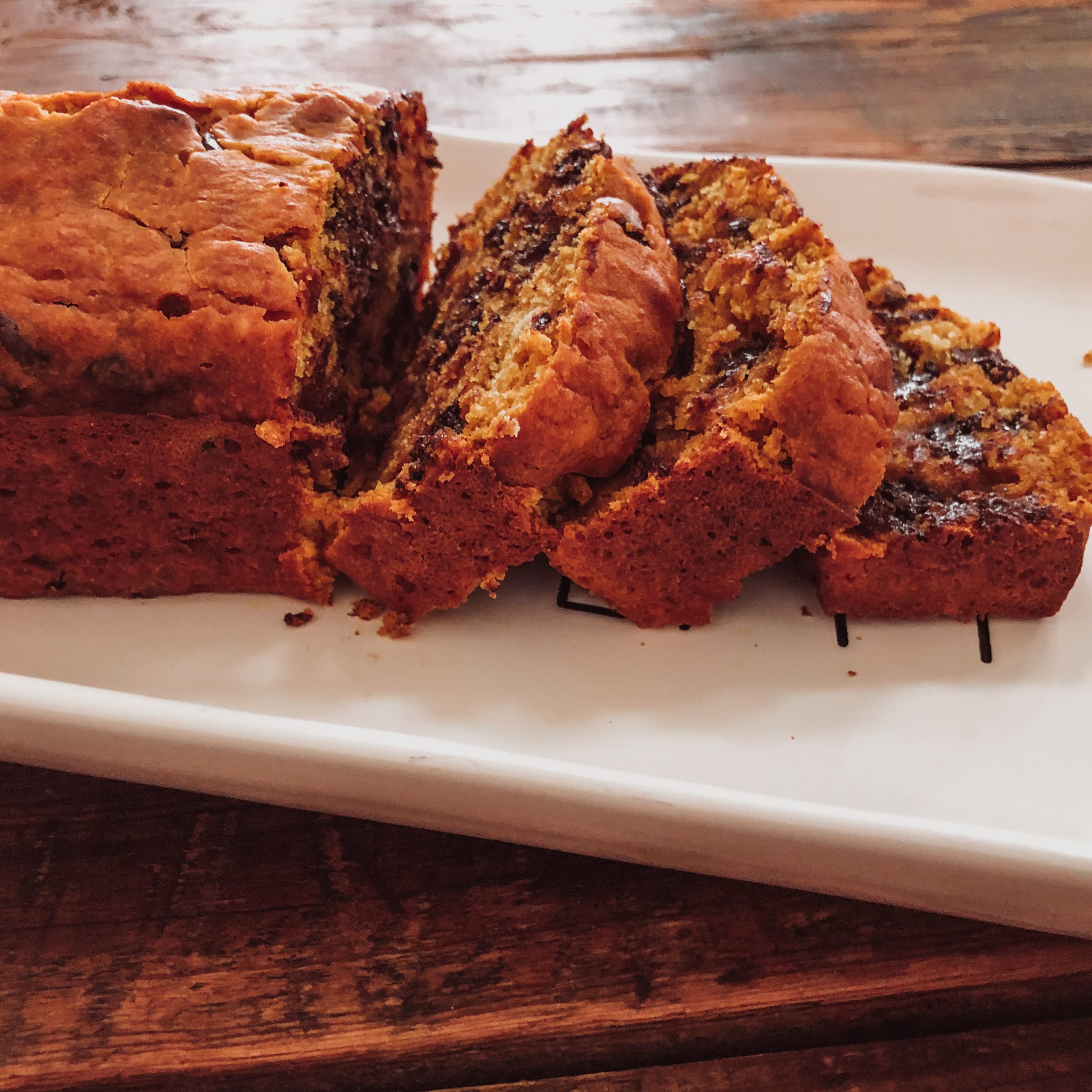 Pumpkin Chocolate Chip Bread