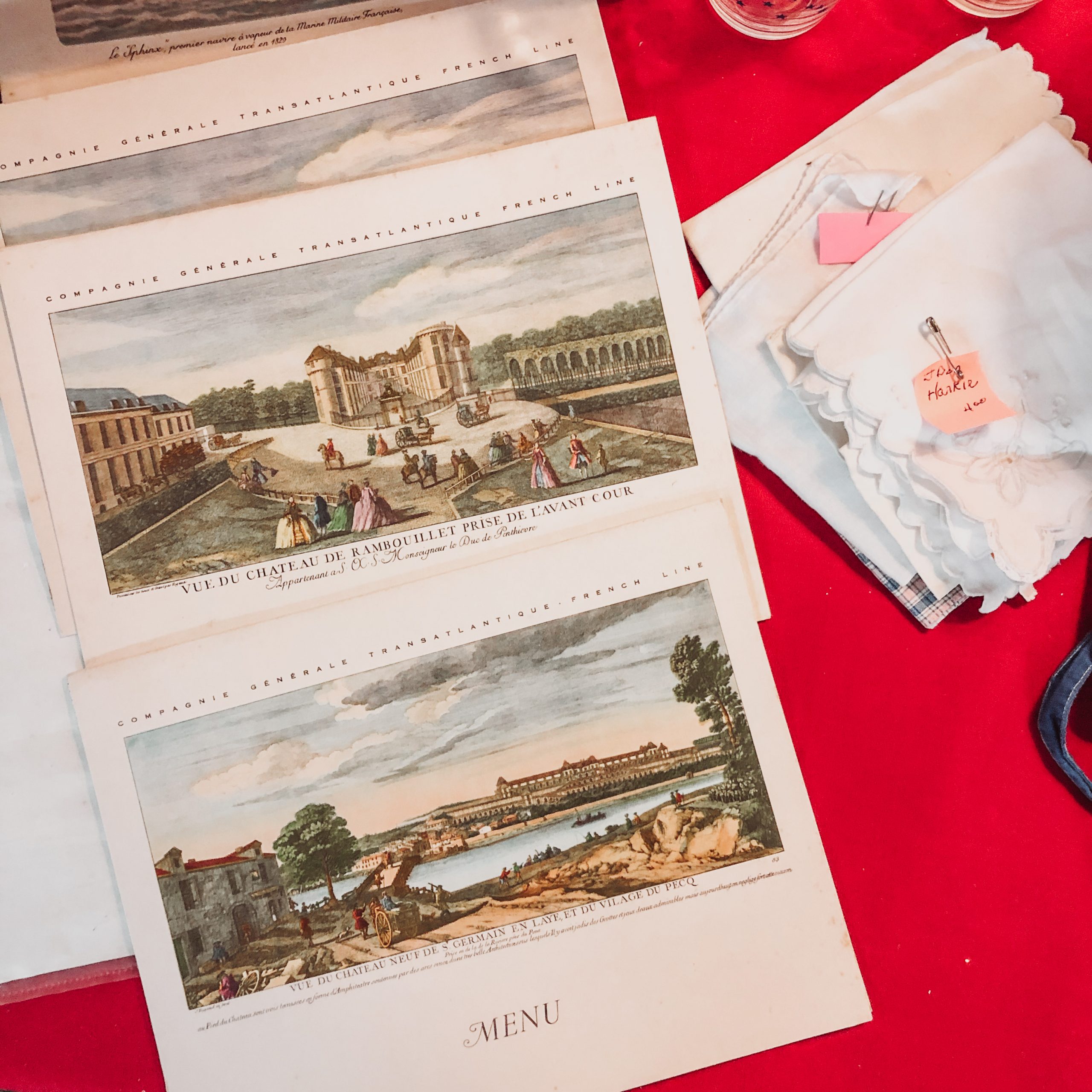 old menus
