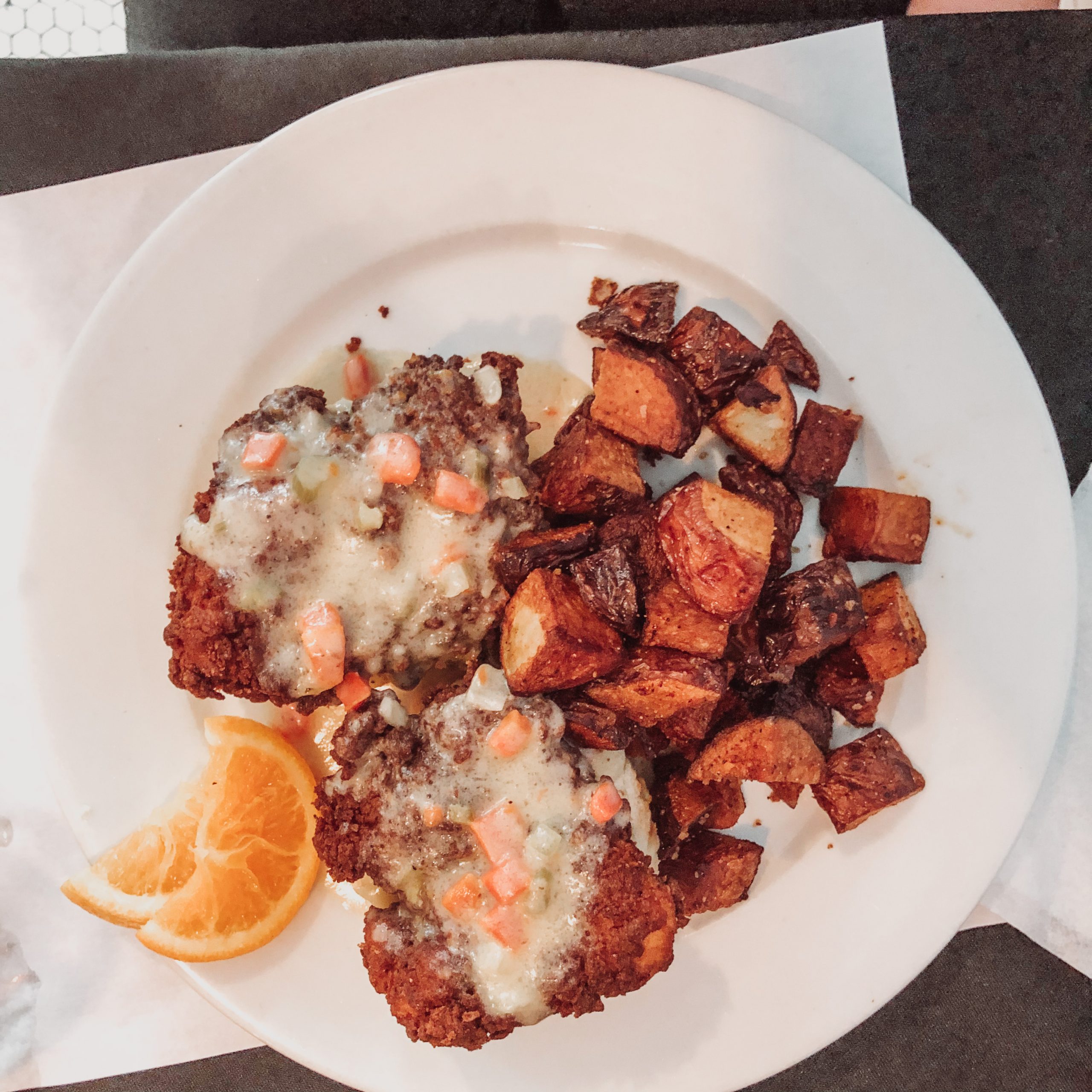 Southern Fried Chicken Biscuit at Mr. Rivers