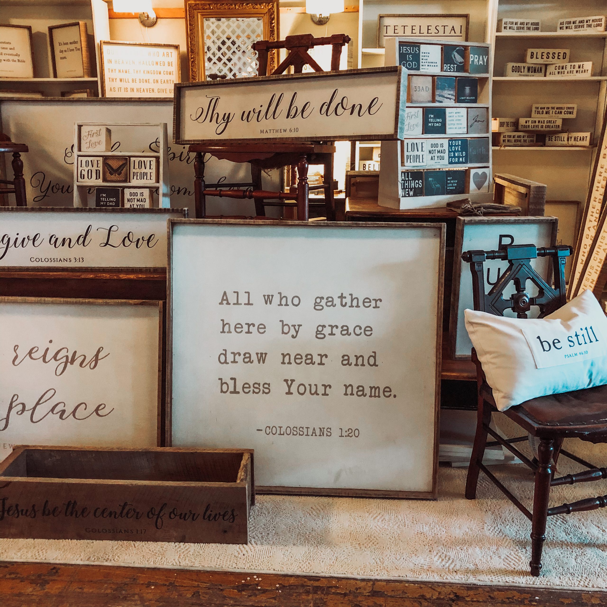 Signs at Plunder